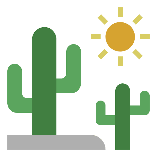 Desert desertification weather sand icon