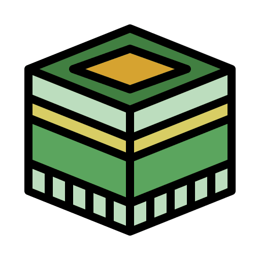 Kaaba salat cultures hajj icon Kaaba salat cultures hajj icon