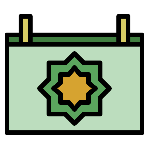 Event time and date eid mubarak cultures icon Event time and date eid mubarak cultures icon