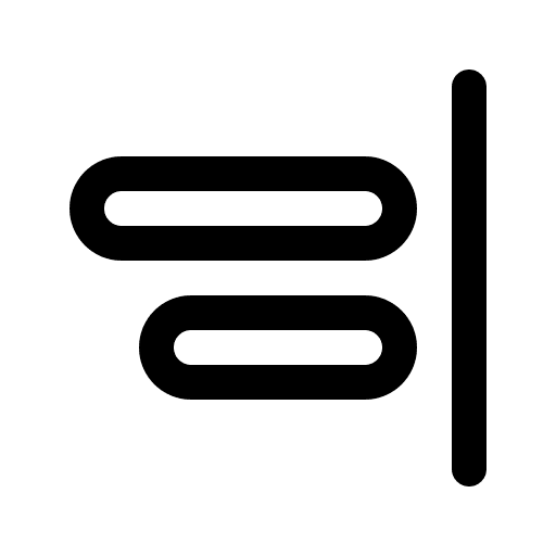 Right align right alignment ui horizontal alignment icon Right align right alignment ui horizontal alignment icon