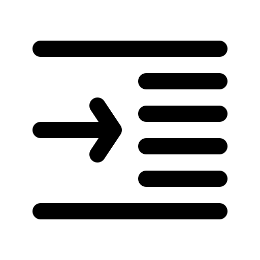 Indent edit tools indentation right arrow icon Indent edit tools indentation right arrow icon