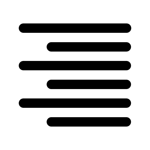 Right align right alignment ui lines icon Right align right alignment ui lines icon