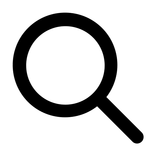 Search magnifying glass zoom lens icon