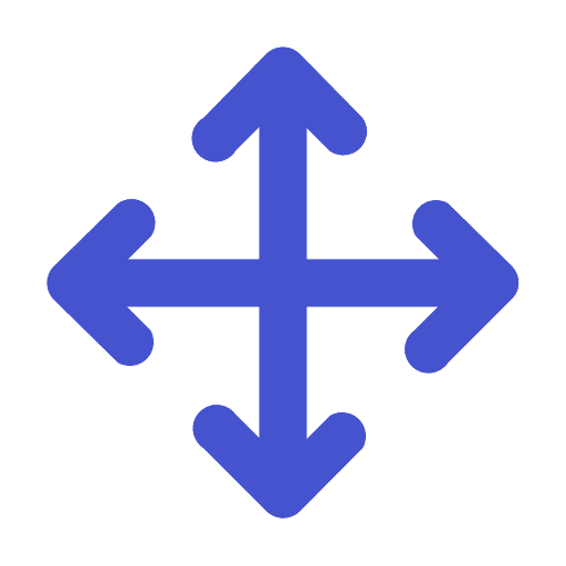 Move button button ui four icon