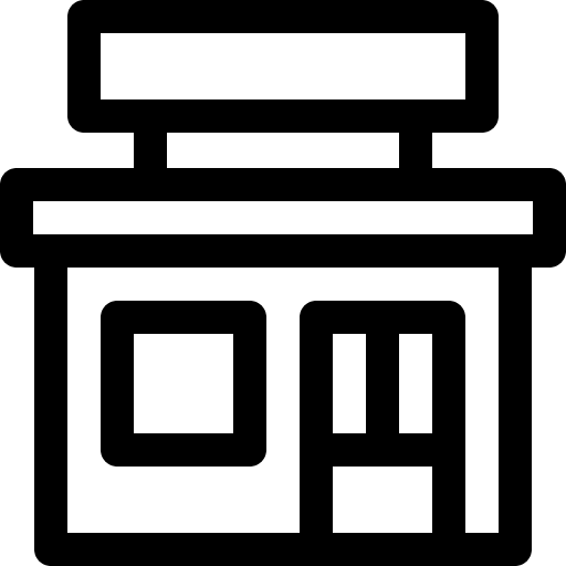 Store commerce mall building icon