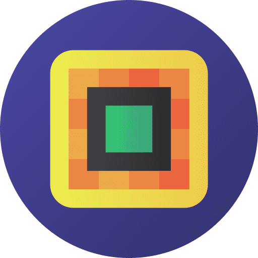 Chip computing technological microchip icon