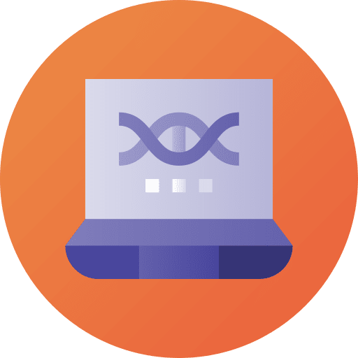 Dna computing dna computer icon