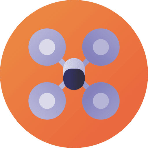 Drone gadget quadrocopter electronics icon