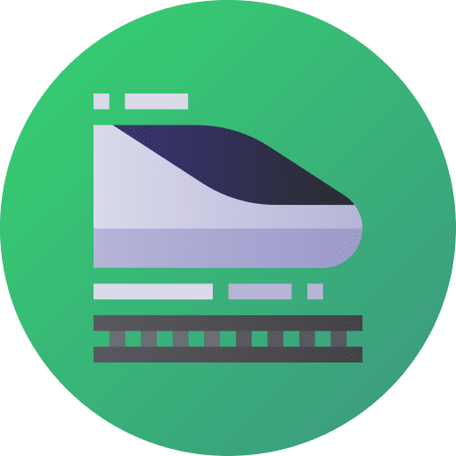 High speed train transportation train railway icon