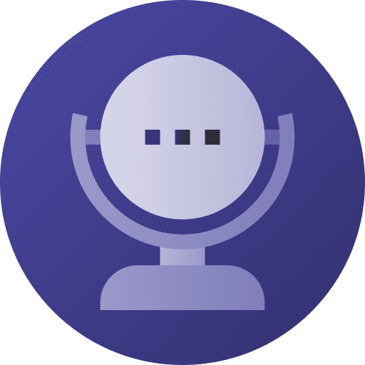 Mirror glass futuristic tool icon