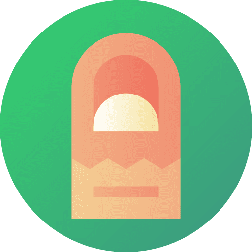 Regeneration finger tip biology icon