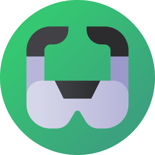Ar glasses technology electronics virtual reality icon