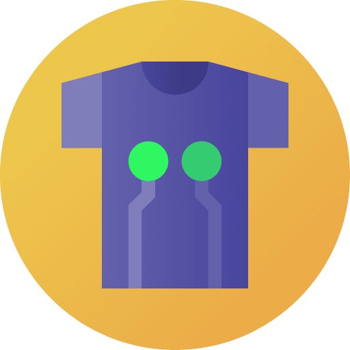 Smart clothing heart monitoring electronics technology icon