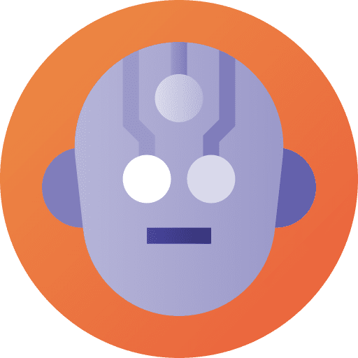 Artificial intelligence robot futuristic robotics icon