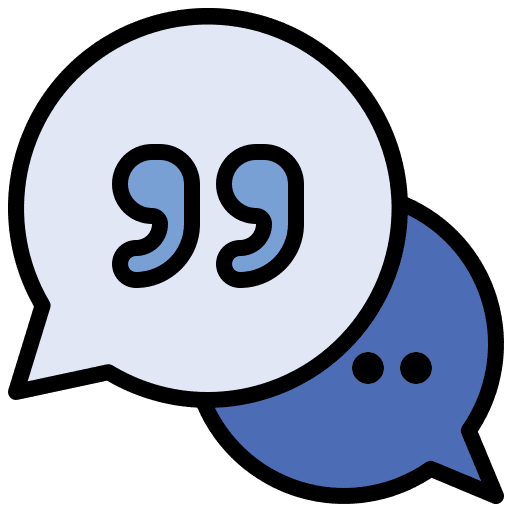 Quote quote speech talk icon