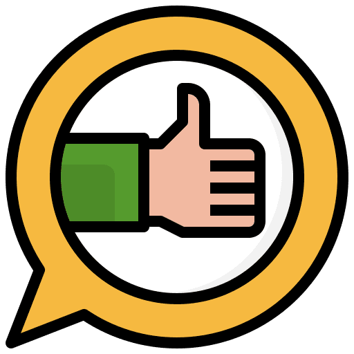 Thumb up business and finance positive charges hand icon