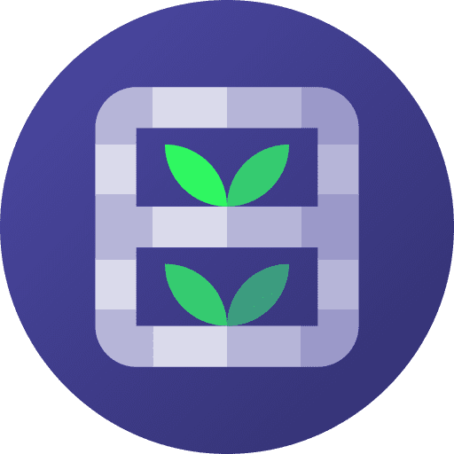 Vertical farming plants farming and gardening environment icon