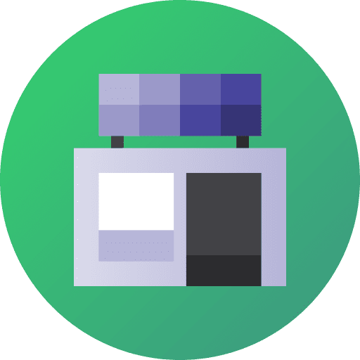 Zero energy building smart city solar panels real estate icon