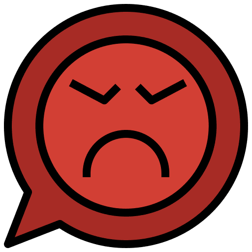 Bad review complaint disappointed emoticons icon Bad review complaint disappointed emoticons icon