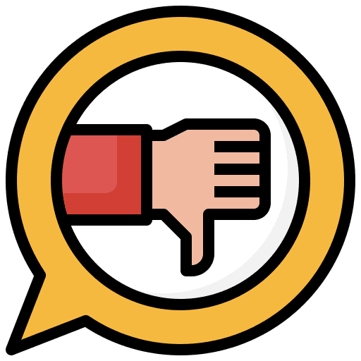Thumb down bad rating voting icon Thumb down bad rating voting icon
