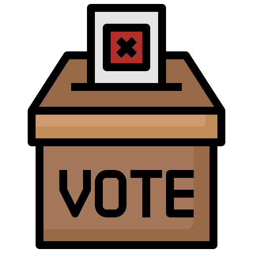 Vote business and finance box miscellaneous icon Vote business and finance box miscellaneous icon