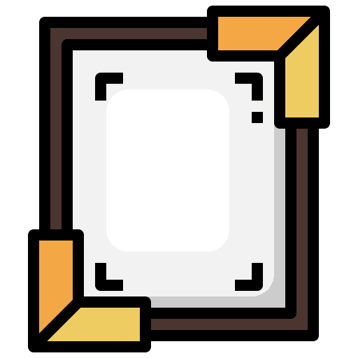 Frame furniture and household interior photography icon Frame furniture and household interior photography icon