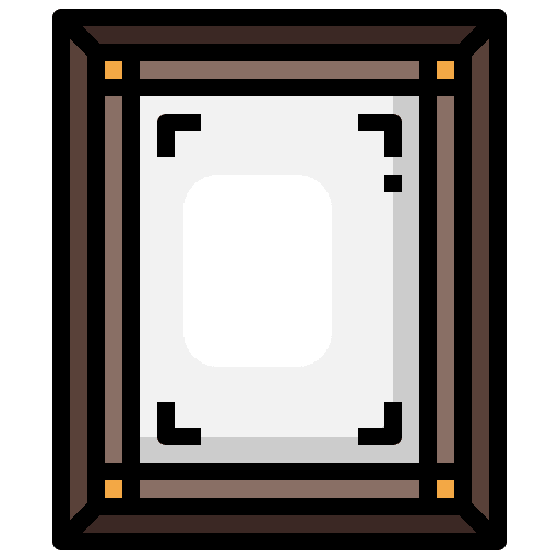 Frame image picture art and design icon
