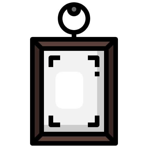 Frame photo frame art and design wall display icon Frame photo frame art and design wall display icon