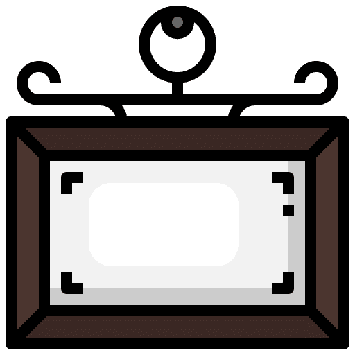 Frame photo frame interior photography icon