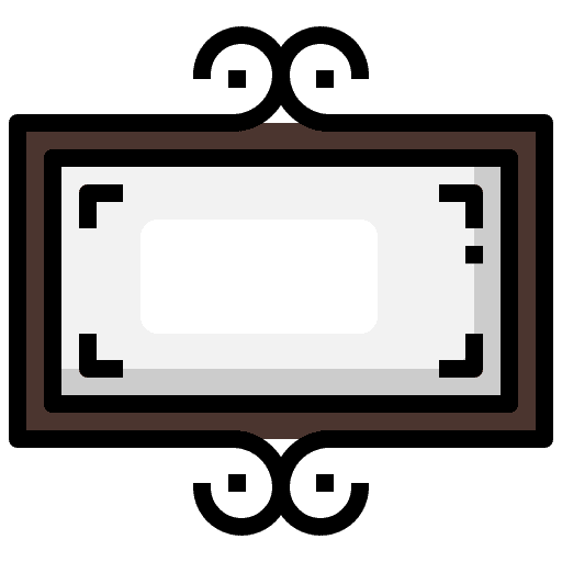 Frame photography wall display frame icon Frame photography wall display frame icon