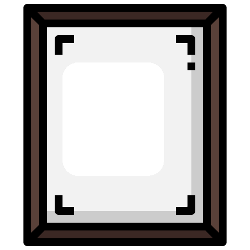 Frame picture interior furniture and household icon