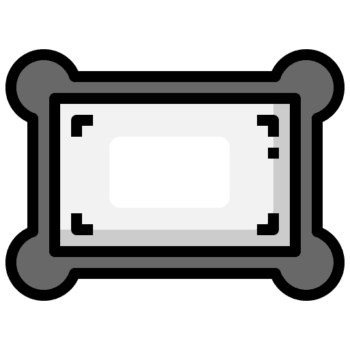 Frame wall display art and design picture icon