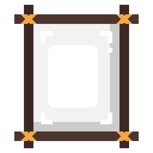 Frame furniture and household interior photography icon Frame furniture and household interior photography icon