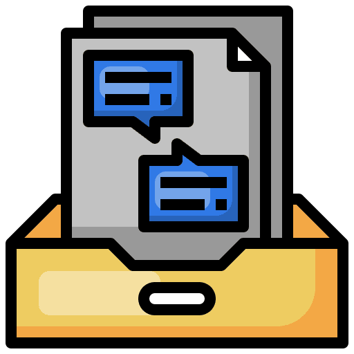 Message file mail box icon
