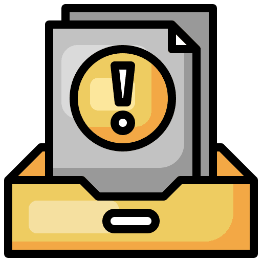 Spam inbox box email icon