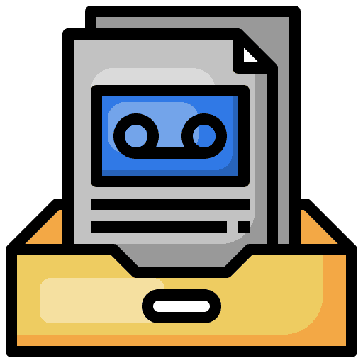 Voice mail inbox file message icon Voice mail inbox file message icon