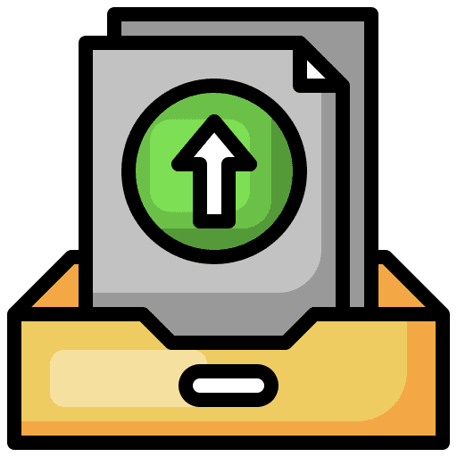 Send box mailbox communications icon Send box mailbox communications icon