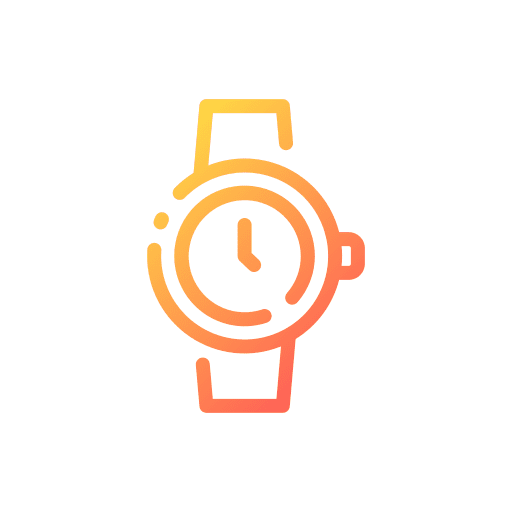Watch time clock wristwatch icon