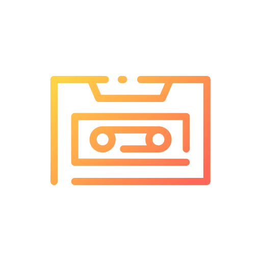 Cassette vintage recording cassette tape icon Cassette vintage recording cassette tape icon