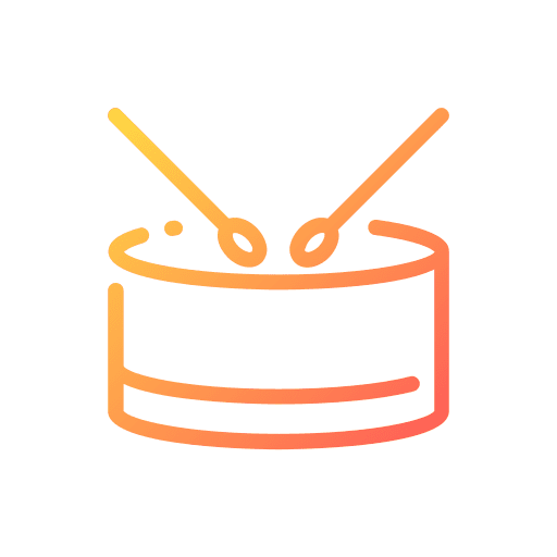 Drum drumstick percussion music icon Drum drumstick percussion music icon