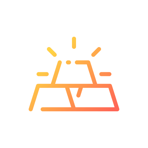 Gold bank business and finance gold ingots icon Gold bank business and finance gold ingots icon
