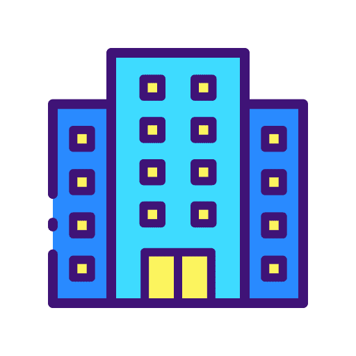 Building architecture and city enterprise company icon