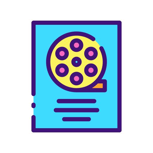 Movie poster marketing entertainment billboard icon Movie poster marketing entertainment billboard icon
