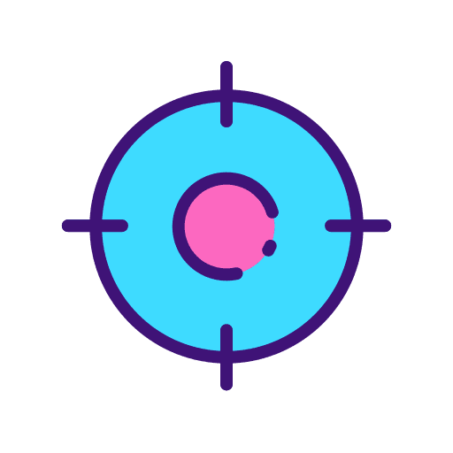 Target focus target point icon
