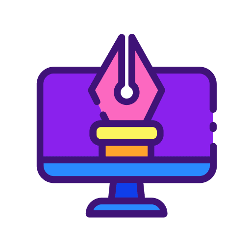 Graphic design art web design screen icon Graphic design art web design screen icon