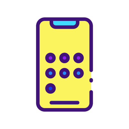 Mobile app smartphone phone electronics icon Mobile app smartphone phone electronics icon