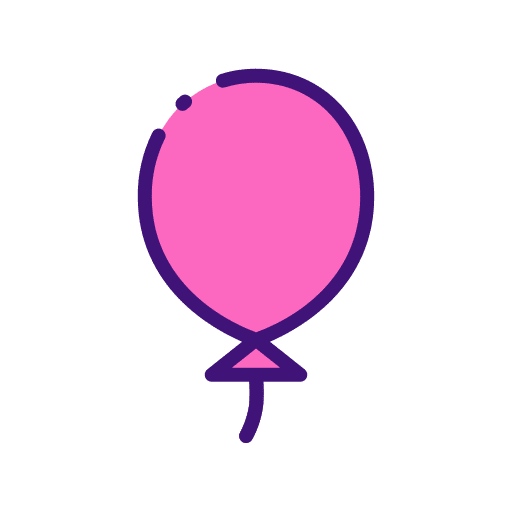 Balloon birthday and party decoration party icon Balloon birthday and party decoration party icon