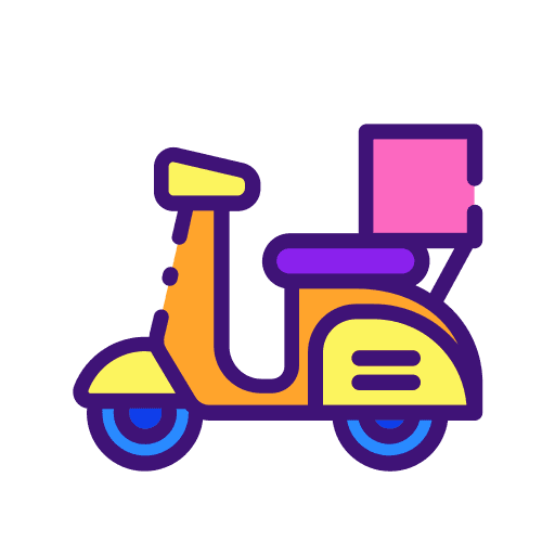 Delivery bike shipping and delivery transport takeaway icon Delivery bike shipping and delivery transport takeaway icon