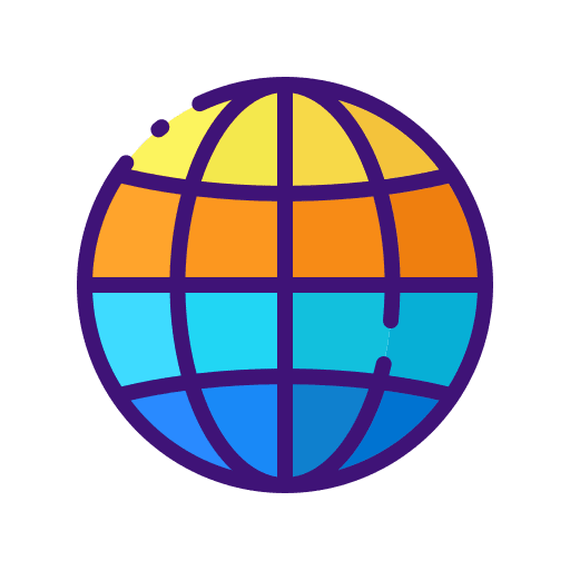 Global location planet globe icon Global location planet globe icon