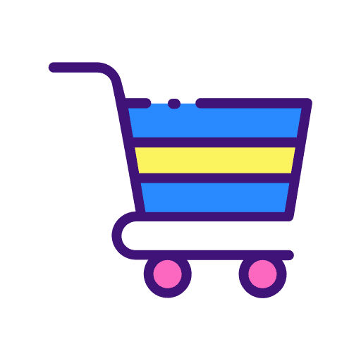 Market trolley cart shopping center icon Market trolley cart shopping center icon